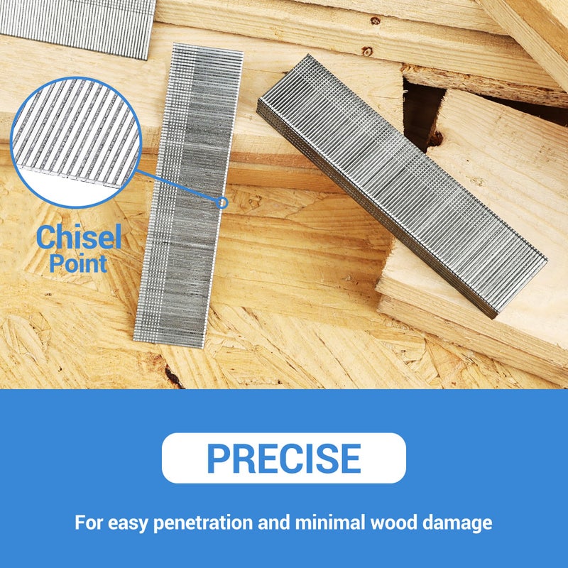 meite 18 Gauge Brad Nails, 1-1/2-Inch 18GA Brad Nails, Galvanized Nail Gun Nails for Pneumatic, Electric Brad Nailer Gun (5,000 Counts) - Image 4